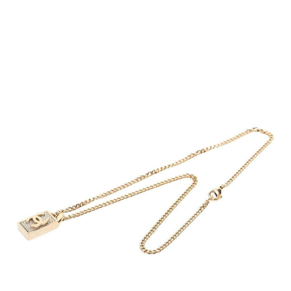 CHANEL Gold Logo Necklace - Picture 3 of 6